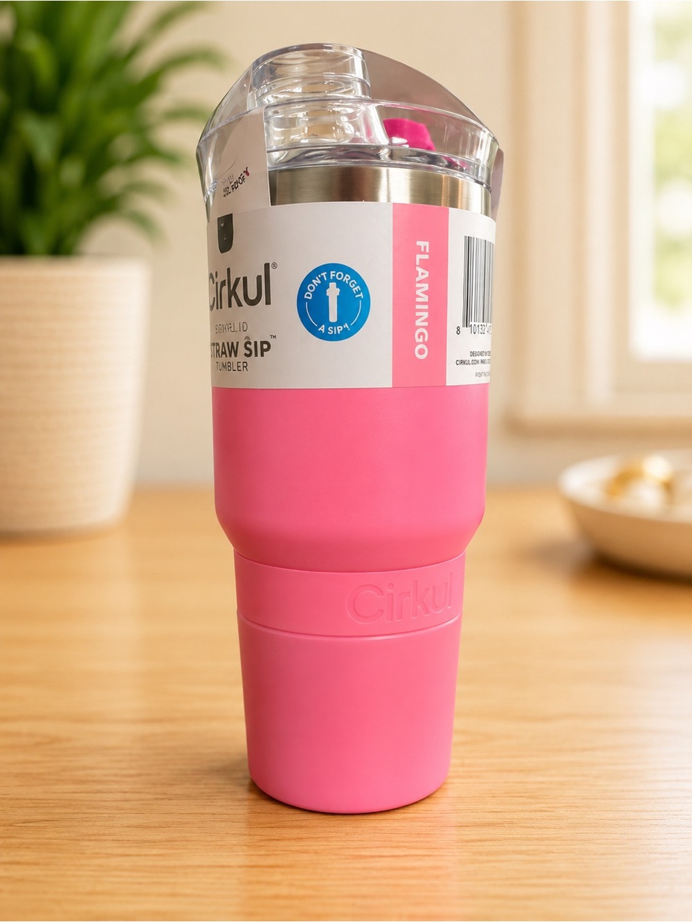 Cirkul All-Day StrawSip Tumbler Flamingo Pink Insulated Stainless Steel